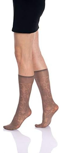 Hecho De Calcetines Transparentes Hasta La Rodilla Para Muje