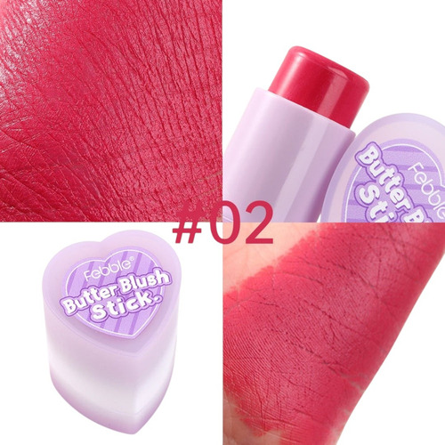 Rubor Butter Blush Stick Febble Larga Duración Maquillaje