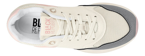 Tenis Dama Black Republic Ps202462726 Textil Beige