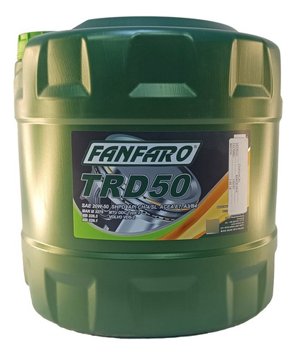 Fanfaro Mineral Aceite De Motor Gasolina Sl / Diesel Trd ...