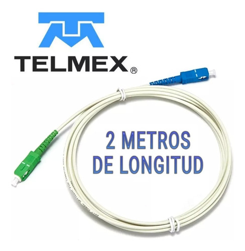 Kit 10 Jumper Fibra Optica Sc Apc - Sc Upc Modem Telmex 2m