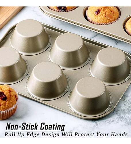 . 2 Moldes For Hornear Pasteles Moldes For Muffins De 6 Cave