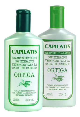  Anticaída Capilatis Ortiga Shampoo Enjuague Frecuente
