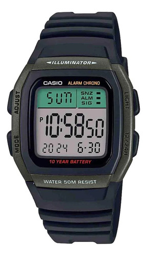 Reloj Casio Iluminator W-96-3avcf, 100% Original Y Nuevo