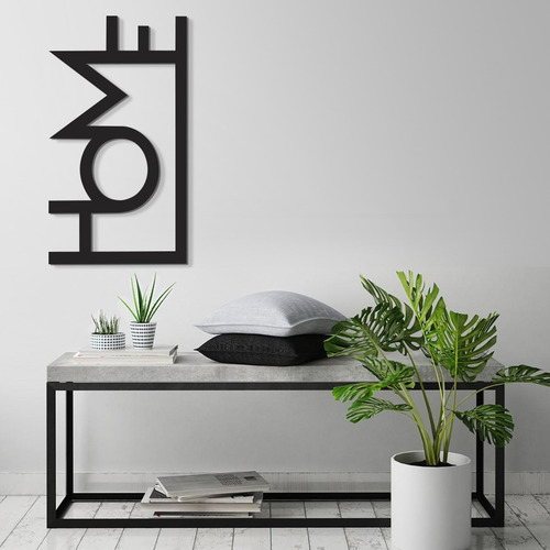Imagen 3 de 4 de Cuadro Decorativo En Madera Calada Home Mural