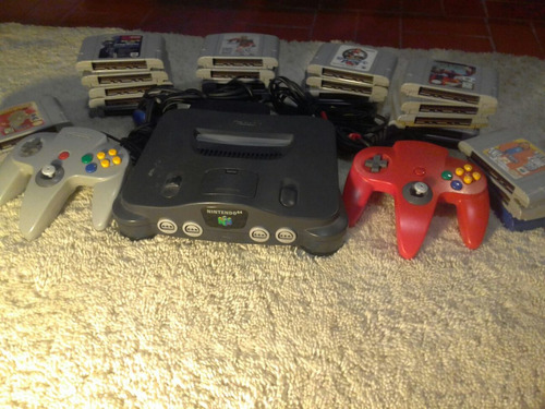 Nintendo 64 Com Memoria Expansiva 2 Controles E 15 Jogos