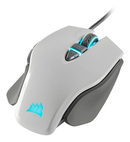 Mouse Corsair M65 Rgb Elite Optical White 100dpi -18.000dpi