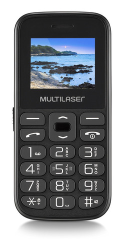 Celular Para Idoso Botao Sos Vita P9120 Preto Teclas Grandes