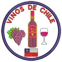 561a Parche Bordado Vinos De Chile