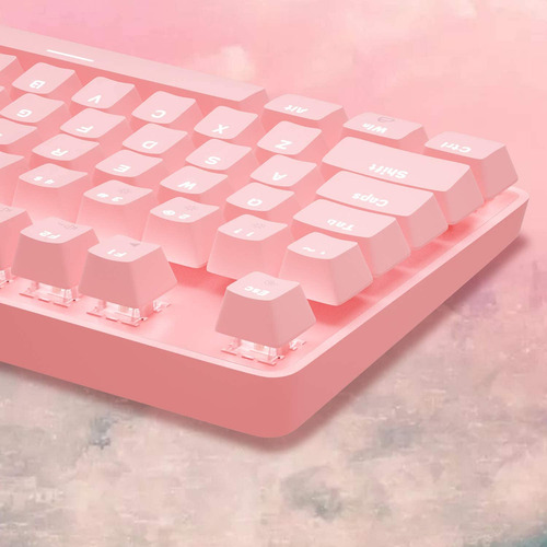 Magegee Teclado Rosa Para Juegos Teclado Con Cable Usb, Nuev