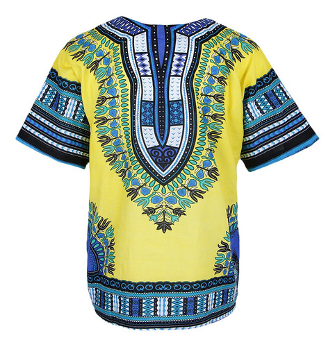Imagen 8 de 11 de Vestido Dashiki Africano Estampado Verano Mujer Vintage