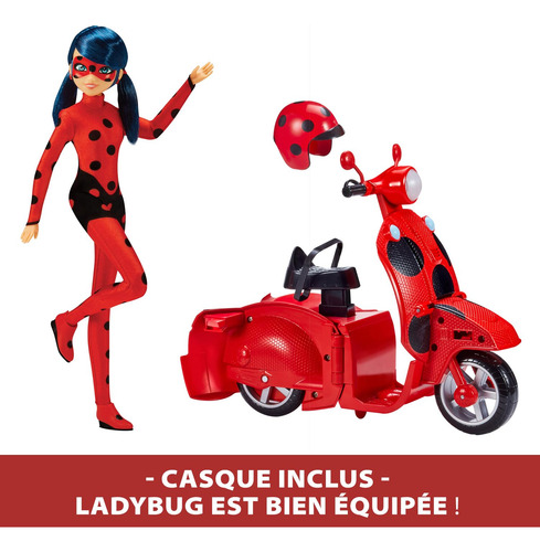 Muñeca Playset Bandai Miraculous Ladybug Switch N Go Scooter