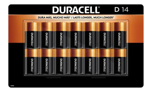 14 Pilas D Alcalinas Cilindricas Duracell Pilas 1.5v