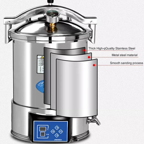 Autoclave Semi Automatico Electrico Cultivo Hongos 24 Litros