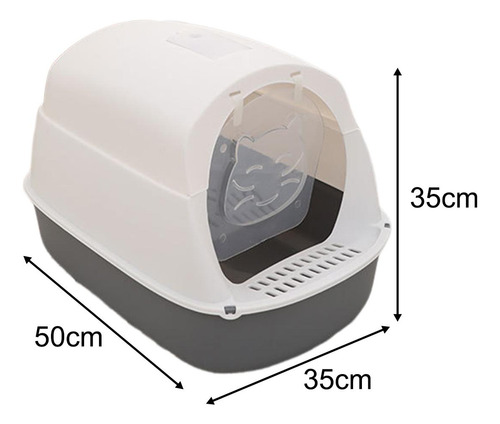 Caja De Arena Para Gatos Con Capucha, Caja De Arena Para