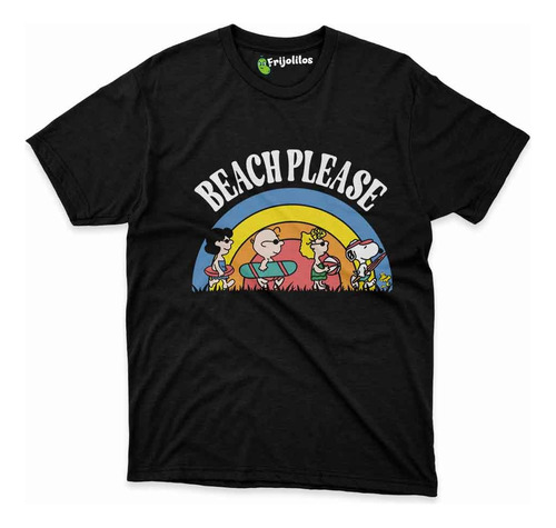 Playera Snoopy Beach Please Bro