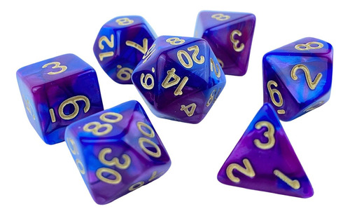 Juego De Mesa Familiar D10 D20 De Dados Acrílicos Novedosos