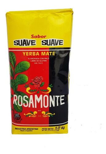 Yerba Mate Rosamonte Suave X500 Gr