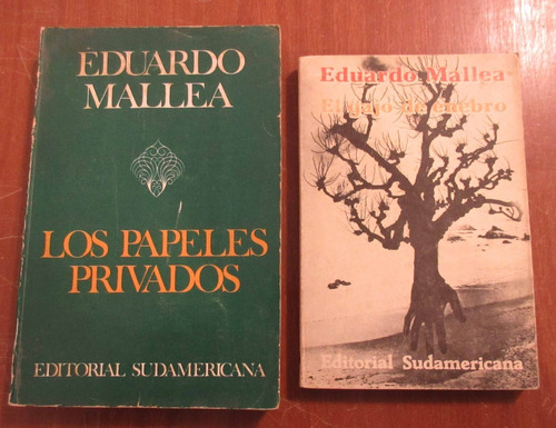 2 Libros Eduardo Mallea - El Gajo De Enebro Papeles Privados