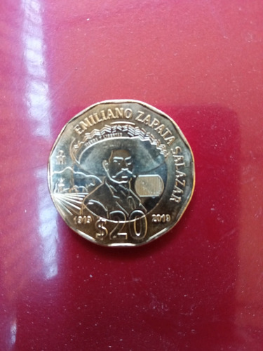 Moneda De 20 Pesos Emiliano Zapata 1919-2019