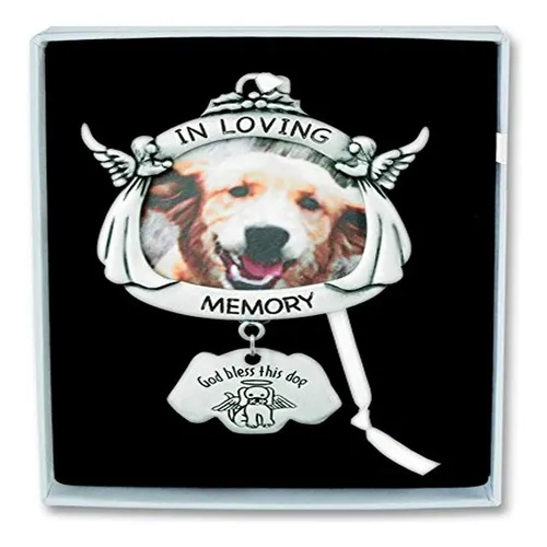 Placa En Pewter Loving Memory Con Percha Para Perro 5x4