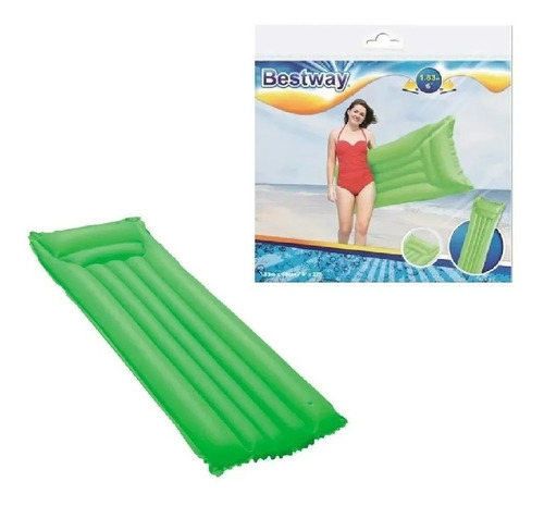 Colchoneta Inflable C Almohada Pileta Bestway Varios Colores