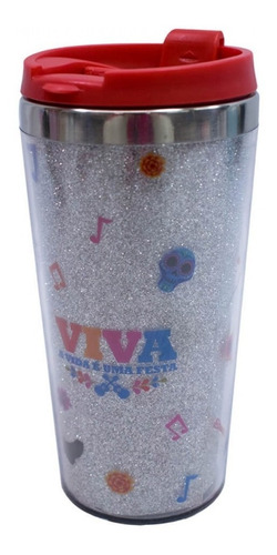 Copo Térmico Com Tampa Disney Coco Viva Festa Miguel 450ml