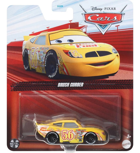 Disney Cars Brush Curber Fiber Fuel Corredor 56 Copa Pistão Cor Amarelo