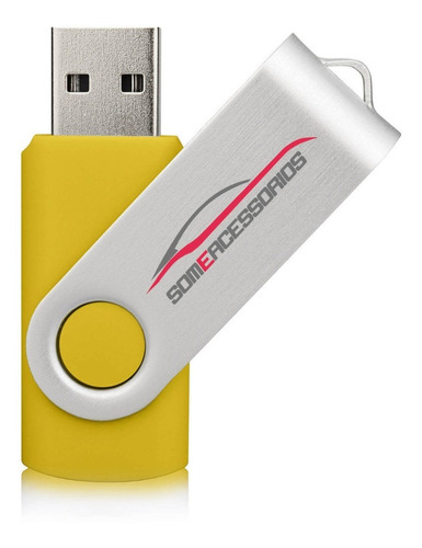 Pen Drive Amarelo Modelo Twist 64gb