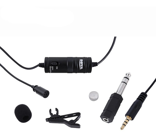 Microfono Pechero Solapero Boya By-m1 Cable De 6 Mts Camara