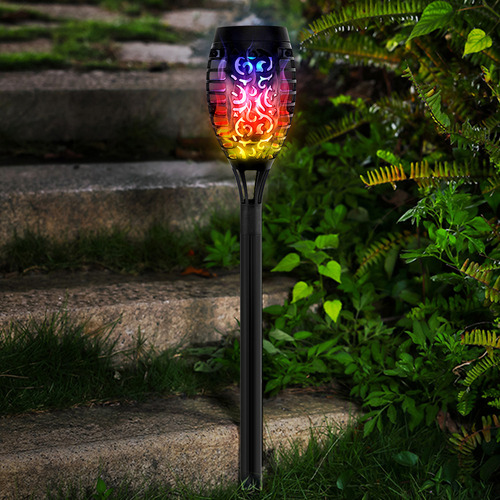 Antorcha Solar De 12 Led Con Luces Parpadeantes Para Jardín