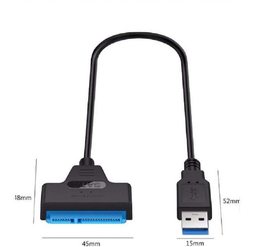 Cable Convertidor Usb 3.0- A- Sata Disco 2.5 Ssd-hd 50cm