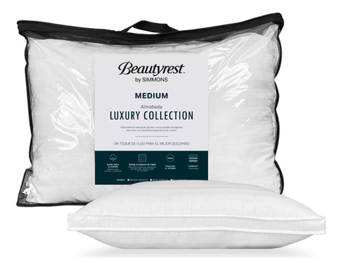 Almohada Beautyrest Luxury Collection Medium 90cm X 50cm