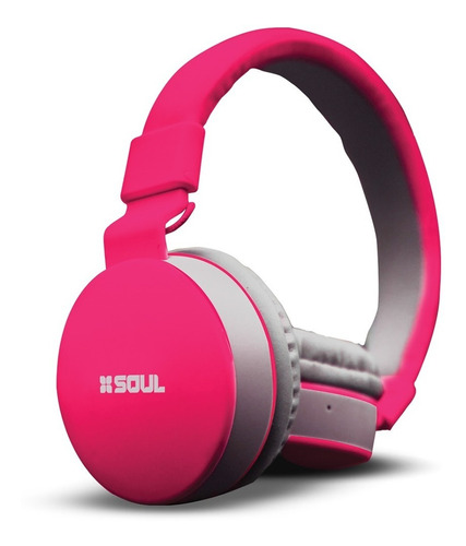 Auriculares Inalámbricos Soul S600 Bluetooth Rosa Y Gris