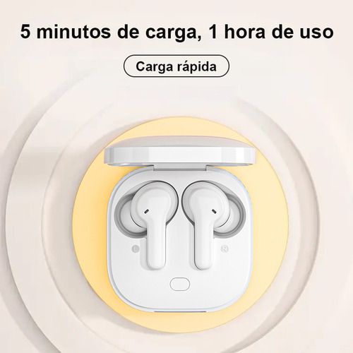 Audífonos In-ear Bluetooth Inalámbrico Qcy T13 Blanco Enc Blanco