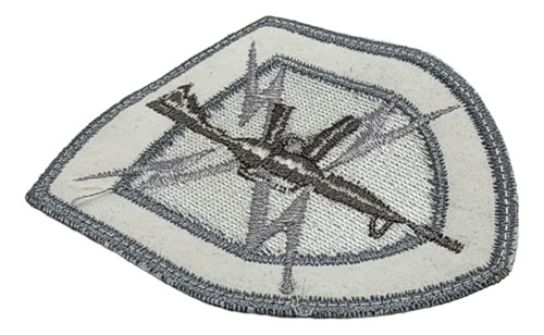 Parche Bordado Ar15 Rayos Gris 6.5x8.5cm Para Coser