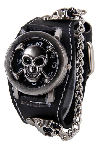 Reloj Punk Con Diseño De Calavera Para Hombres Y Mujeres  Co