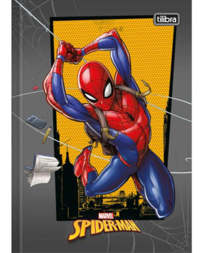 Imagem 2 de 6 de Caderno Brochura Homem Aranha 80 Folhas Tilibra 4 Unidades