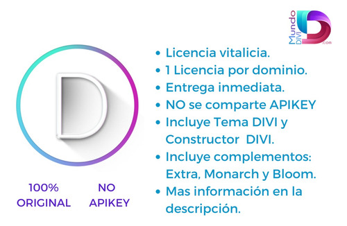 Tema Divi + Divi Engine Full Plugins + Woocommerce -licencia
