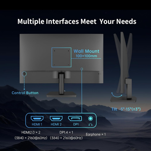 27 Inch 4k Uhd(3840 * 2160) Computer Monitor - Ips Monito...