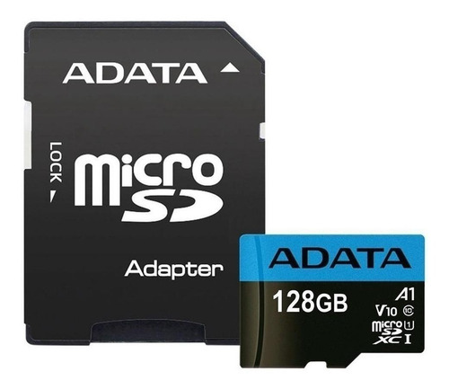 Tarjeta de memoria Adata AUSDX128GUICL10A1-RA1 Premier con adaptador SD 128GB