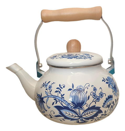 Tetera Esmaltada, Cafetera Vintage De 2,5 L Con Mango,