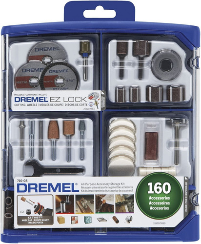 Kit 160 Accesorios Herramientas Rotativas Dremel Ez Lock