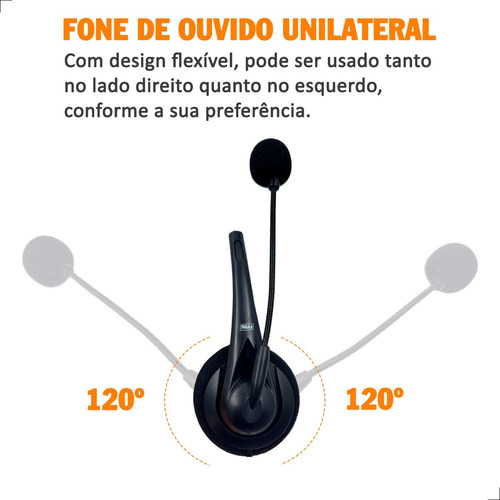 Fone De Ouvido Headset Com Microfone Usb Home Office Reunião