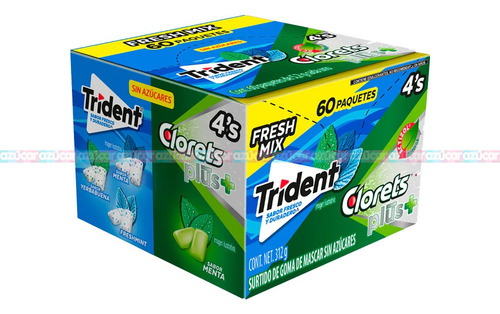 Trident 4's Fresh Mix 60 Pz