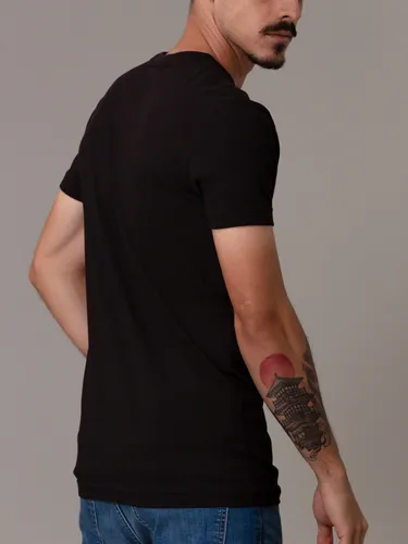Polera Outline Monologo Negro Calvin Klein