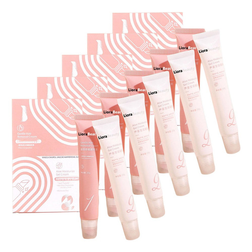Kit De Depilación Glide&go, Crema Depilatoria Liora Beauty,