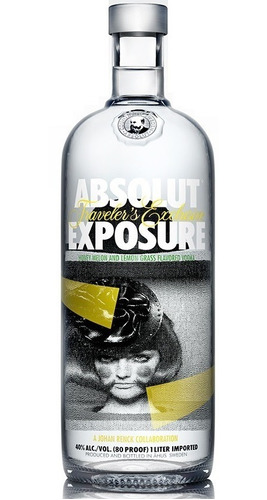 Vodka Absolut Exposure De Litro Limitada Envio Gratis Caba