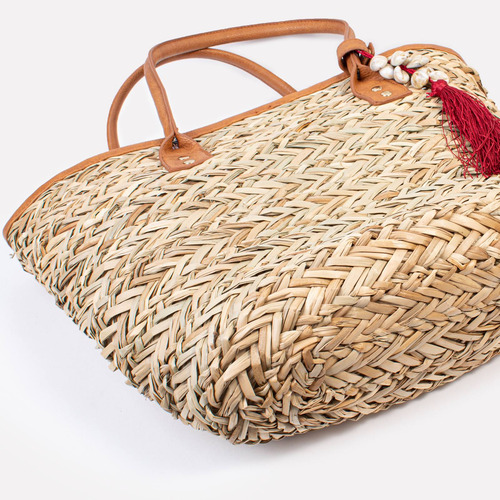 Cartera Shopper Con Borla Isadora