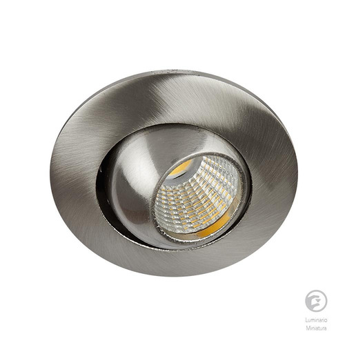 Lampara Led Empotrable 4 W Blanco Calido Ydcled-300/s Estructura Gris